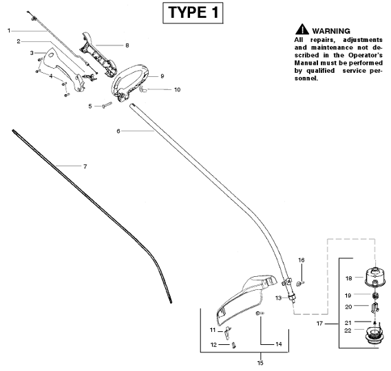 trimmer FL20 Type 1 Parts