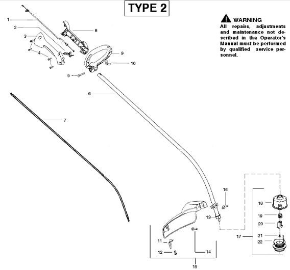 weedeater FL20 Type 2 Parts