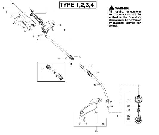 weedeater FL20C Type 1 Parts