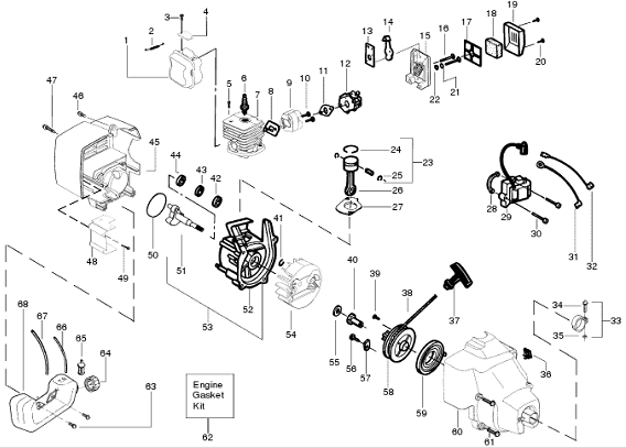 FL21LE trimmer engine