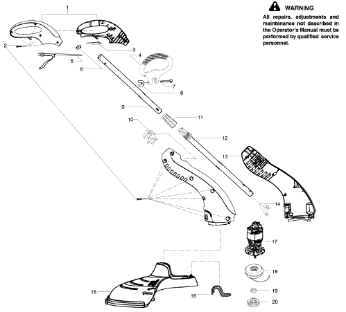 Parts diagram RTE115C