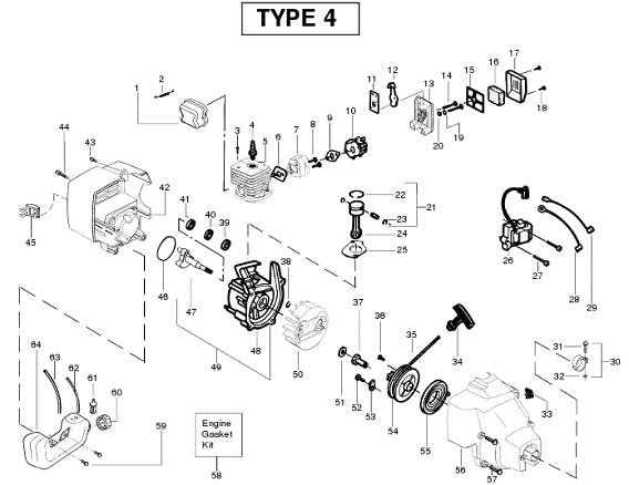 SST25HO trimmer engine Type 4