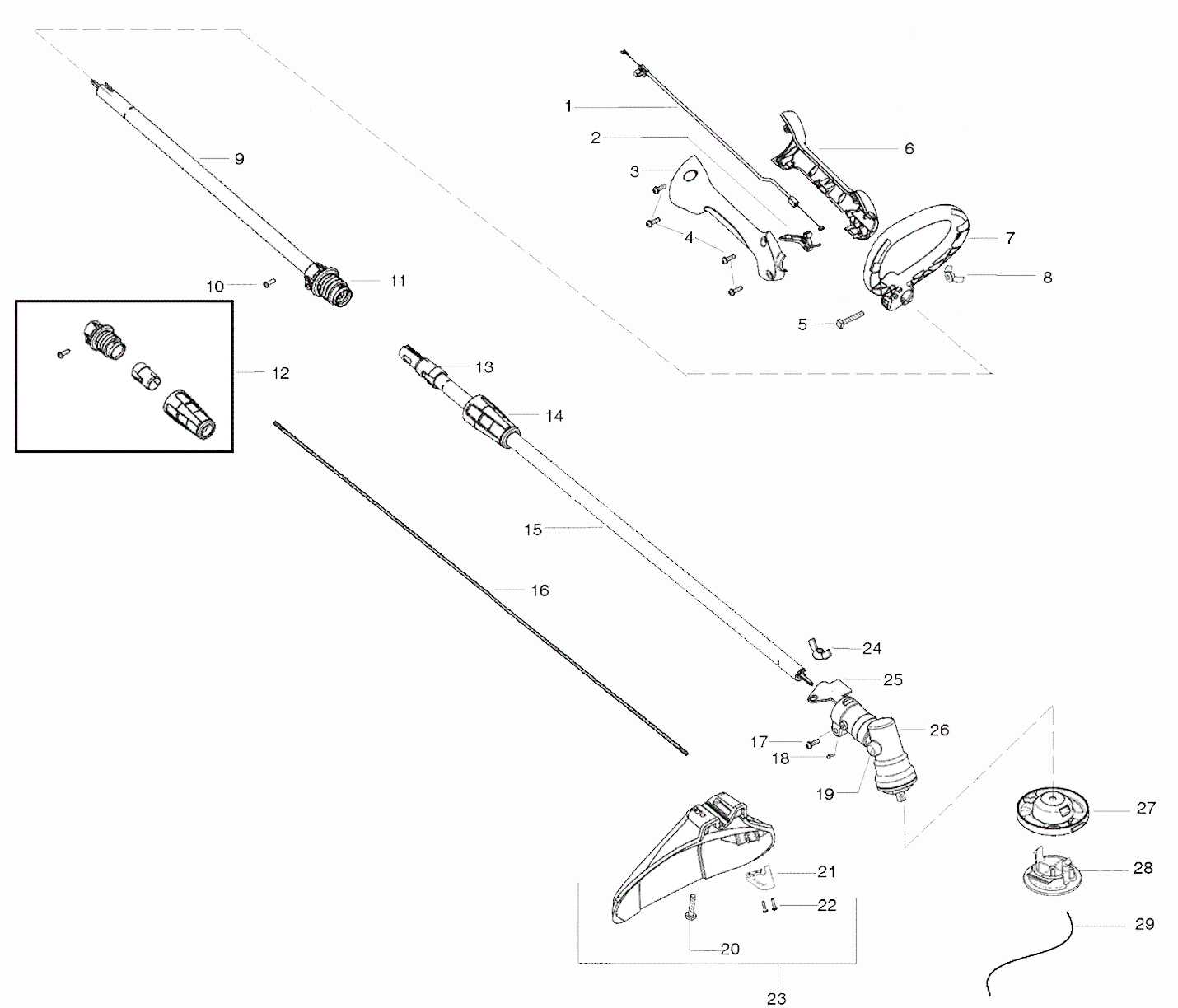 W25SFK Handle Parts